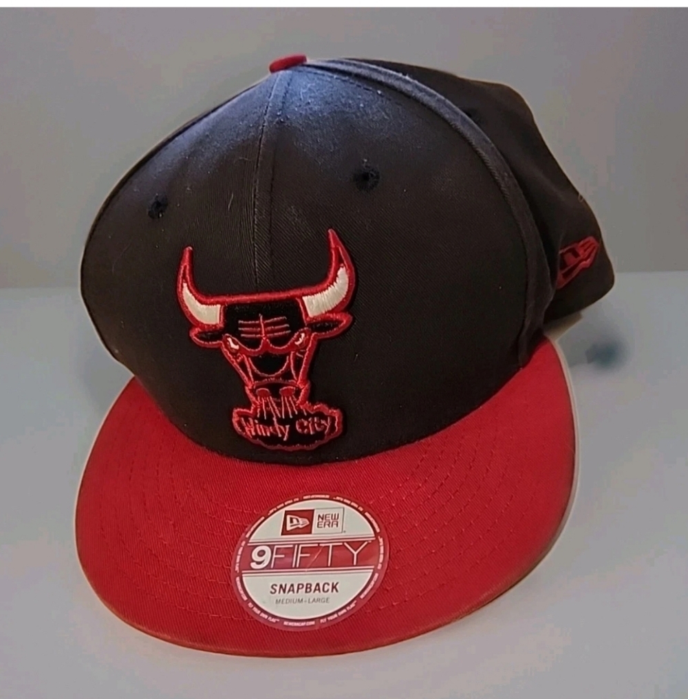 Chicago Bulls Red|Black New Era 59FIFTY Fitted Hat, Cap New
